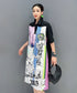 Graphic Patch Denim Dress